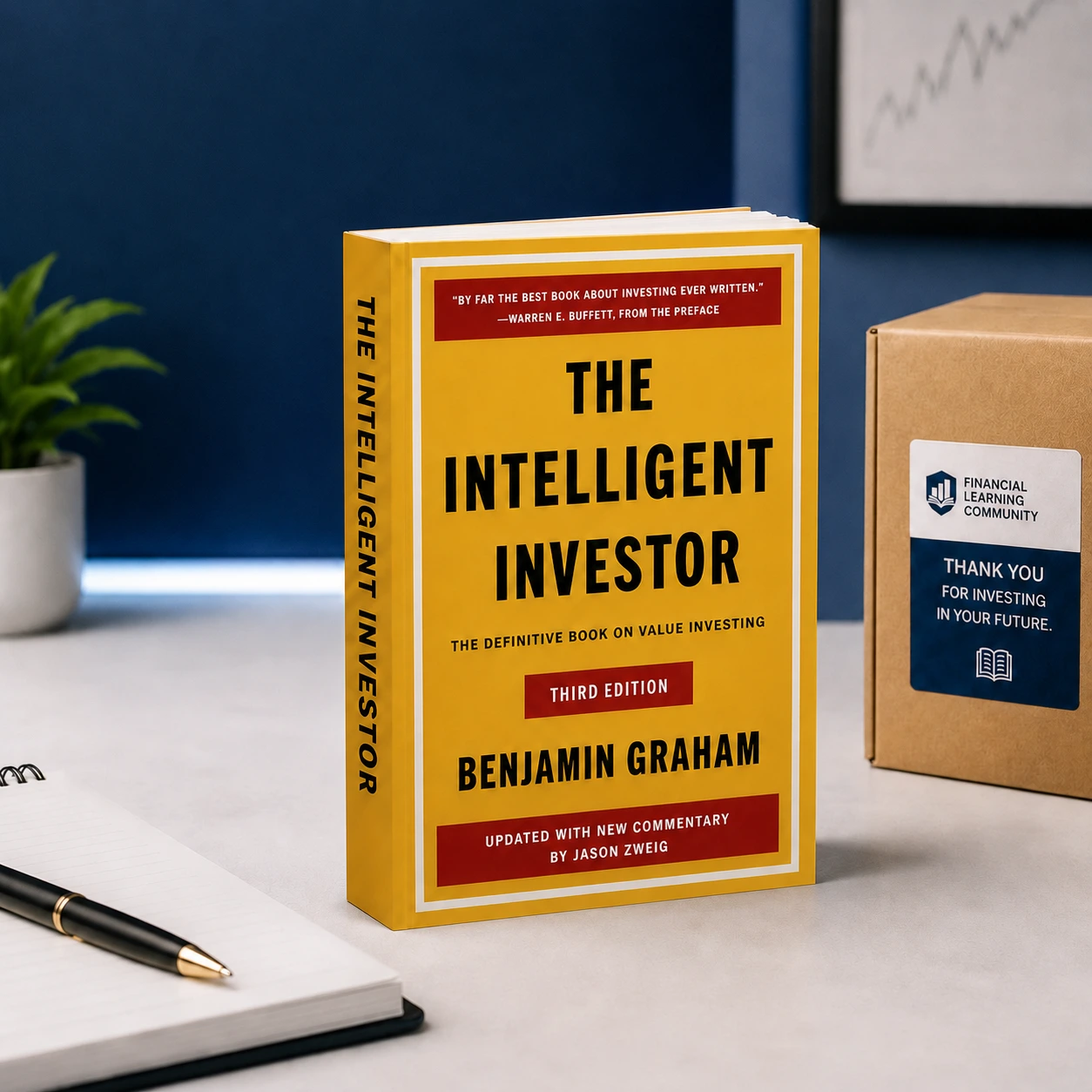 The Intelligent Investor book and welcome gift package